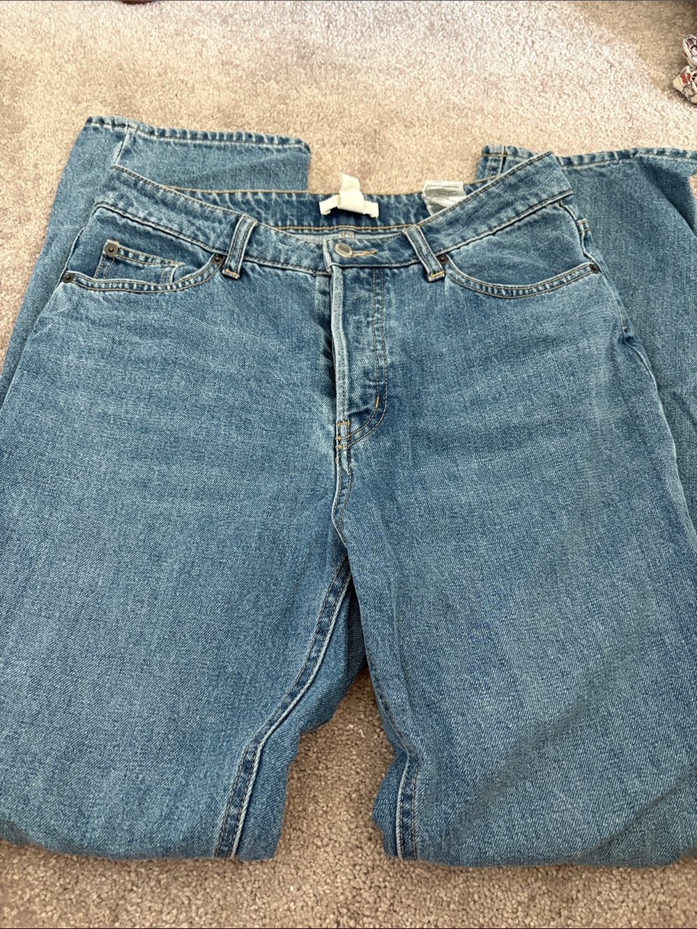 H&M Women's Straight Leg Jeans in Light Blue Wash